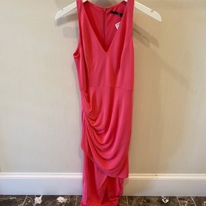 Pink Dress Gathered Dress